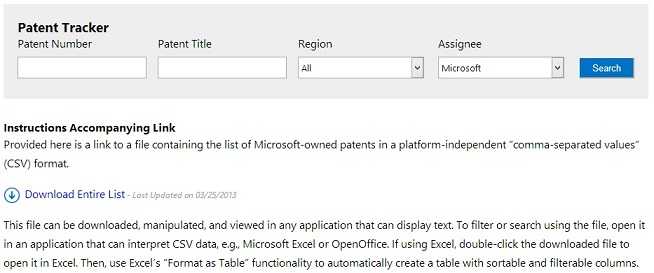 Microsoft-Patent-Tracker