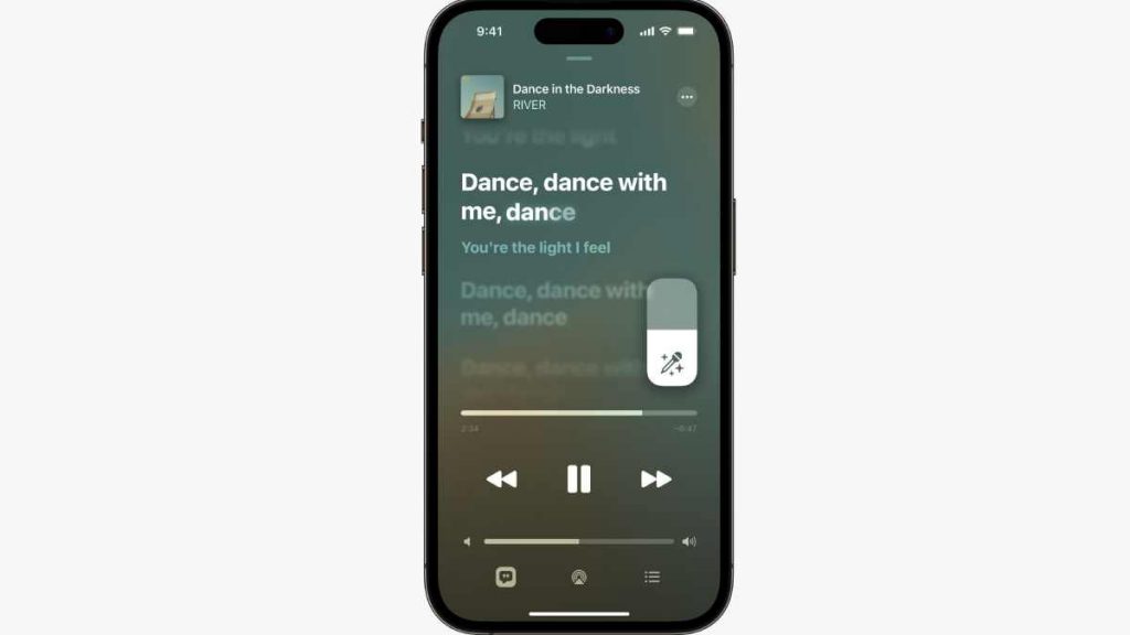 ميزة karaoke في آبل ميوزيك
